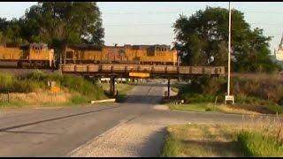 North-sun-lit stacker on Colo, Iowa overpass