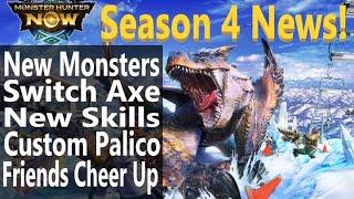 Tigrex! Switch Axe! Tundra! Custom Palico! Monster Hunter Now Winter Season 4 Features MHNOW