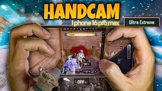 Update⬆️Full HANDCAM PUBGMOBILE  iPhone 16 pro max  120FPS   5Finger Playing alone