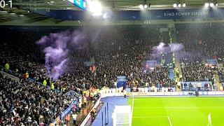 ASTON VILLA FANS AT LEICESTER | LEICESTER 1-1 ASTON VILLA | GUILBERT GOAL | ASTON VILLA LIMBS