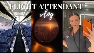 flight attendant vlog! 3 day trip, redeye, summer flying & commuting