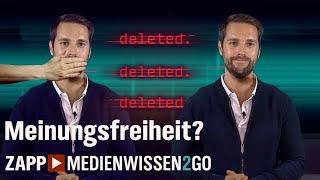 Meinungsfreiheit: Was man noch sagen darf | ZAPP | NDR