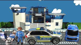 Polizeiauto Spielzeuge: Spielzeugautos von Playmobil für Kinder im Einsatz