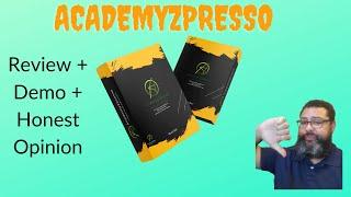 AcademyZpresso Review and Demo worth the $17 to get in the door? (spoiler alert) no