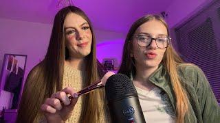 MY BEST FRIEND TRIES ASMR!!!!🫶(i get the tinglesss)