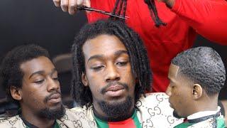 CRAZY TRANSFORMATION 2023 | Haircut Tutorial | 2 Year Big Chop | Locs to 360 Waves |High Taper