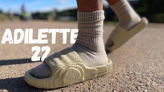 The New YEEZY Slide! Adidas Adilette 22 Slide Review & On Foot