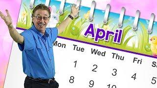 April | Calendar Song for Kids | Month of the Year Song | Jack Hartmann