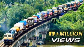 RORO Train | Trucks on RAIL | Best of KONKAN Railways | Train Videos