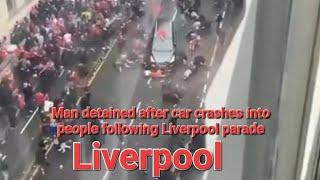 Car crashes into people in Liverpool City centre WOT THE F