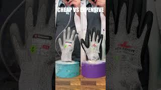 I tested cheap  vs expensive  cut resistant gloves!