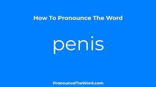 Cómo Se Pronuncia Penis (Pene) En Inglés