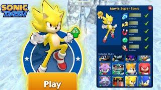 Sonic Dash New Character : Movie Super Sonic Unlocked | SouthMGames Gameplay