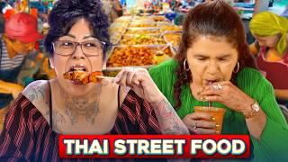 Mexican Moms Try Thai Street Food!