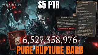 Pure Rupture Barb Build - INSANE AOE DAMAGE BLEED EXPLOSION SEASON 5 Diablo 4