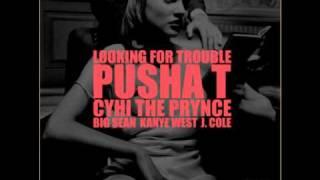 Kanye West - Looking For Trouble f. Pusha T, Cyhi the Prynce, Big Sean, and J. Cole