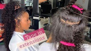 UNDETECTABLE TAPE IN Hair EXTENSIONS