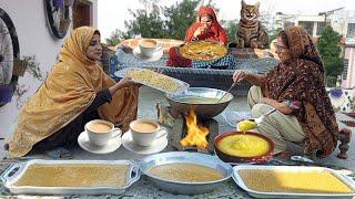 Village Living | Making Chana Dal Traditional Recipe with Tea | Beautiful Village Life