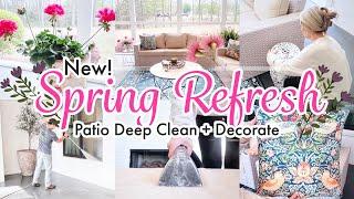 SPRING PATIO REFRESH | DEEP CLEAN WITH ME | SPRING CLEANING MOTIVATION 2024