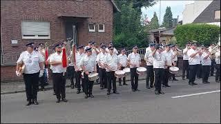 Neusser Tambourkorps In Treue Fest, Präsentiermarsch, Schützenfest Neuss-Norf 2023