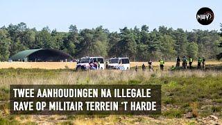 Illegale rave party op militair terrein 't Harde