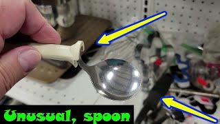 Florida thrift store finds #241 Indian Rocks thrift center, a very unusual spoon!!!