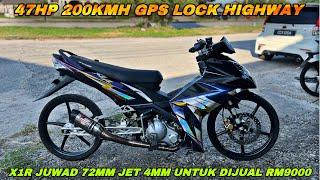X1R 200KMH GPS JUWAD UNTUK DIJUAL RM9000 | X1R LOCK 200KMH GPS SPEC 72MM JET 4MM