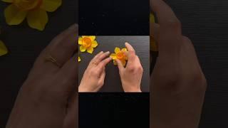 Simple Paper flower | Daffodil paper flower | #shorts #paperflower