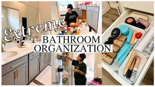 EXTREME BATHROOM ORGANIZATION | DECLUTTER AND ORGANIZE | Affordable Organization Ideas | Yami Mufdi