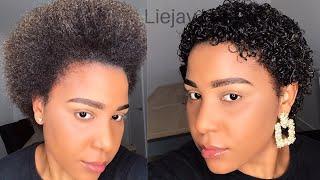 HOW TO GET CURLY HAIR IN UNDER 10 MINUTES, DRY TO WET USING @ECO GEL! NO COMB|Easy curls|LIEJAY