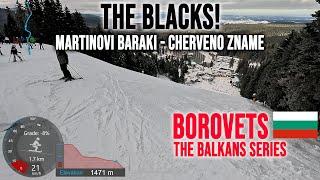 [4K] Skiing Borovets, The Blacks - Martinovi Baraki 4 and Cherveno Zname, Bulgaria, GoPro Hero13