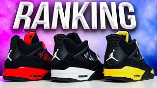 RANKING Air Jordan 4 Thunder (Yellow, Red & White)