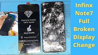 How To Replace Infinix Note 7 Full Broken Display Infinix Note 7 X690 Lcd Screen Replacement