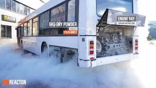 Reacton R107 Bus & Coach Fire Suppression Discharge (Volvo B10)