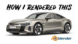 How to create photorealistic studio car renders in Blender