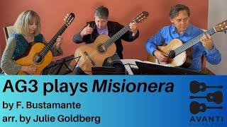 Misionara by F. Bustamante, performed by the Avanti Guitar Trio