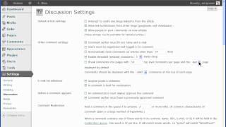 WordPress Discussion Settings