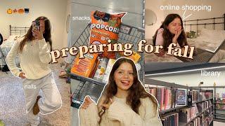 PREPARING FOR FALLonline shopping, trying fall snacks, going to the library and more :)