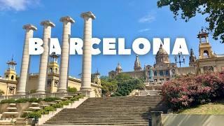 Barcelona SUNNY Day Walk (Panoramic City Views) | 4K, 60fps