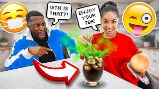 Making My Fiance The World's NASTIEST “HEALTHY” TEA PRANK! *HILARIOUS*