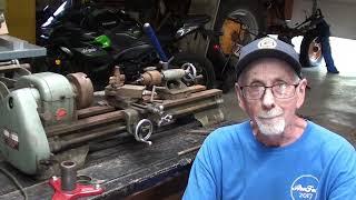 Destroyed Rusty ATLAS LATHE AUCTION #985 big score tubalcain clausing