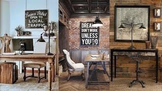 Rustic Home Decor Ideas. Home Office Decorations with Rustic Style.