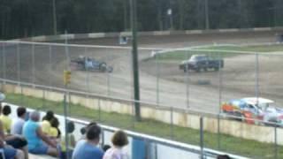 358's at bridgeport speedway z14 racin ron roberts spins out