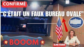 ÉNORME! le "f@ux" bureau ovale de Joe Biden exposé par Alina Habba, Conseillère de Trump-Incroyable!
