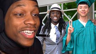 Tylil Reacts to Kai Cenat Surprising Ray For His Graduation!