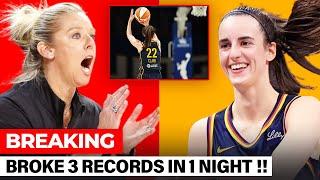 UNBELIEVABLE! Caitlin Clark Breaks THREE RECORDS in ONE NIGHT & What She Did Changes Everything!