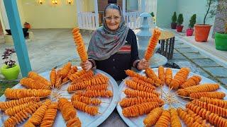 POTATO TWISTER | Famous Indian Street Food Potato Tornado | Spiral Fried Potato Tornado