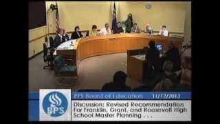 Board of Education - Study Session - November 12, 2013