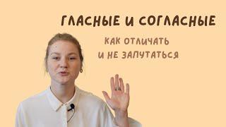 Гласные и согласные. Видео для родителей