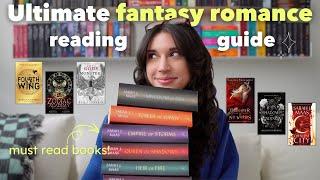 the ultimate guide to fantasy romance | must read fantasy romance book recommendations ‍️